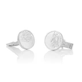 CUFFLINKS - RAVEN silver